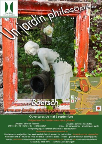 Affiche d'un Jardin Philosophe à Boersch