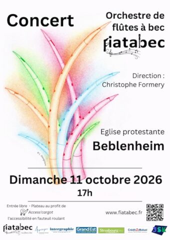 Affiche d'un concert à Beblenheim en octobre 2026