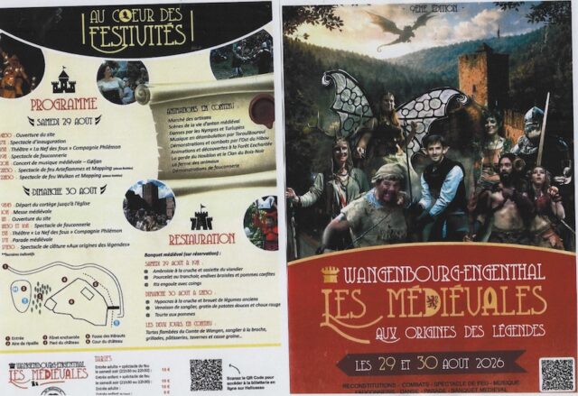 Affiche pour les Les Médiévales de Wangenbourg 2026